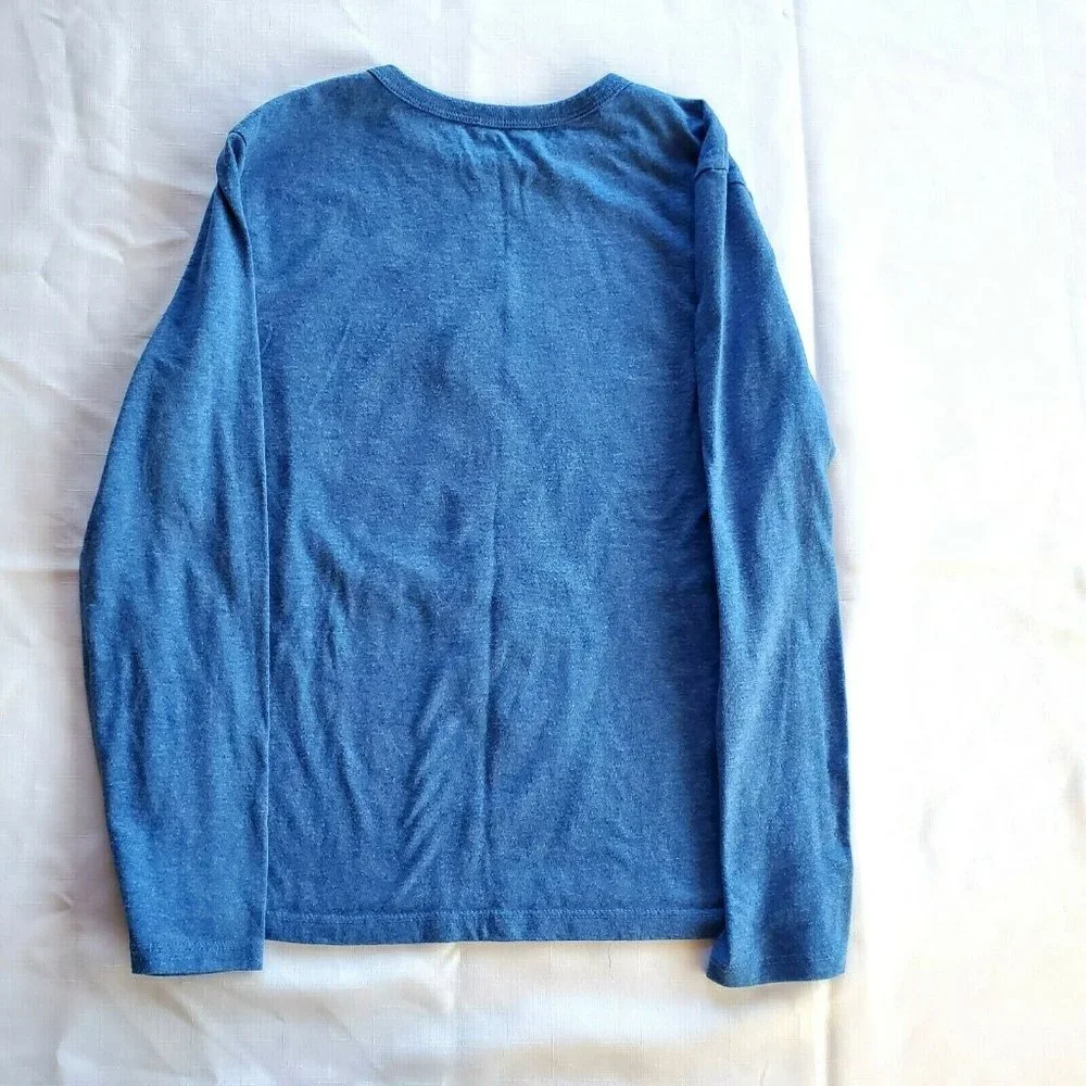 Blue GAP Kids Boys Super Mario Nintendo Long Sleeve T-Shirt Top Tee Size XL EUC